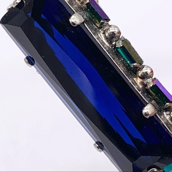 Sorrelli Royal Blue Crystal Cuff Bracelet - Picture 4 of 10